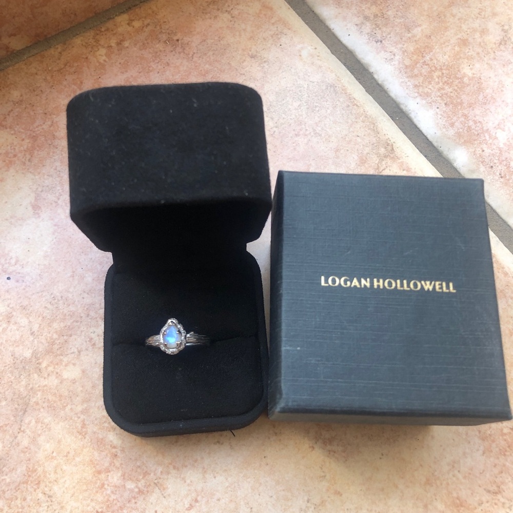 Logan Hollowell Micro Queen Moonstone Ring